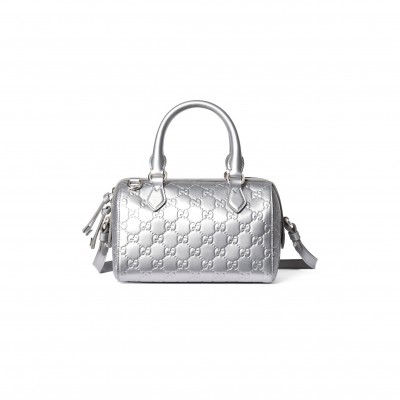 GUCCI GG EMBLEM SMALL BOSTON BAG 848889 (20.5*14*11.5cm)